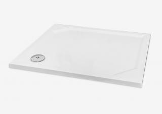CA.PLAST vanička z liateho mramoru Luca 100x80x3,5cm,séria PREMIUM so sifónom a nožičkami