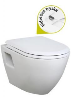 CREAVIT Tekko TP325 závesné WC+Bidet 2v1 35,5x49,8 cm,biele