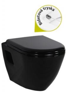 CREAVIT Tekko TP325 závesné WC+Bidet 2v1 35,5x49,8 cm,čierne