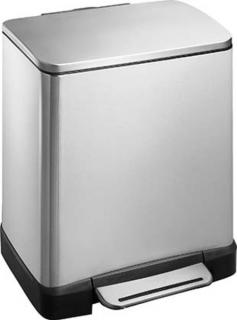 E-BIN Odpadkový koš 20l, Soft Close, brúsená nerez   (DR196)