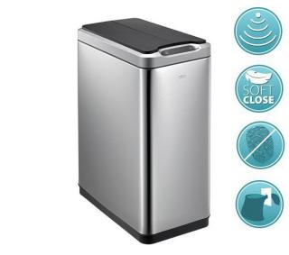 EGO PHANTOM odpadkový koš senzorový 20l, Soft Close, brúsená nerez