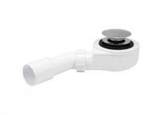 Extra nízky vaňový sifón Viego ANI Plast klik-klak odpad ø50mm,celková výška 53/76,5 mm