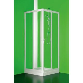 FORTE obdlžnikový sprchový kút VELA 90x75 x 185 cm,biela, polystyrol (2,2 mm)