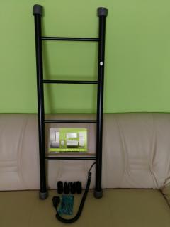 Instal Projekt PRIMAVERA čierna matná 87W elektrický kúpeľňový radiátor 400 x 1120 x 88-98 mm 4x vodorovné polia