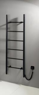 KARBO Elektrický sušiak uterákov, okrúhly, 500x1600mm, 120 W, čierna