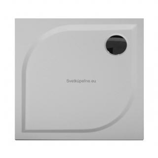 KVS STORE KLIO sprchová vanička 80x80cm z liateho mramoru ultra tenká