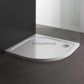 KVS STORE KLIO sprchová vanička štvrtkruhová 90x90 cm,R550,z liateho mramoru