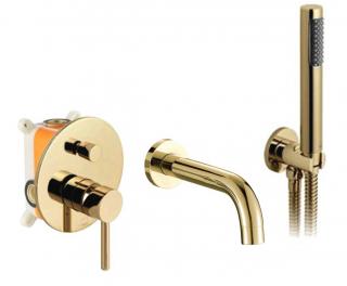 LUNGO L GOLD pod-omietkový vaňový set + box