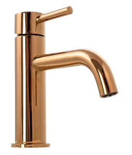 LUNGO ROSE GOLD umývadlová batéria nízka 165mm,B4500
