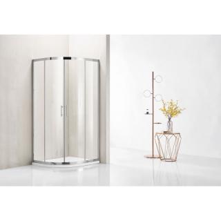 MATARO štvrťkruhový sprchový kút 88,3-90,3× 88,3-90,3x195cm,číre sklo,bez vaničky