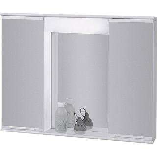 OLSEN SPA LUMIX II závesná kovová skrinka so zrkadlom,osvetlením, vypínačom  60x40x15 cm