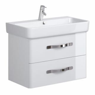 OPOCZNO Kúpeľňová skrinka biela 80 cm s umývadlom séria URBAN HARMONY