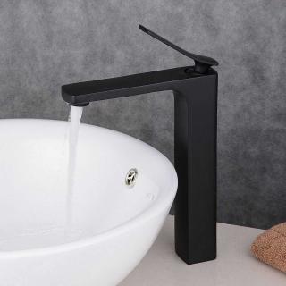 REA SONIC BLACK umývadlová batéria vysoká 305 mm