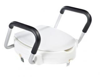 RIDDER WC sedátko A0072001 zvýšené 10cm, s madlami, biele