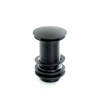 Rubineta CLIK-CLAK BLACK matná odtok-výpusť KOV 1 1/4  pre umývadlá bez prepadu