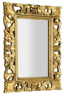 SAMBLUNG SCULE zrkadlo v ručne vyrezávanom ráme, 40x70cm,zlatá Antique