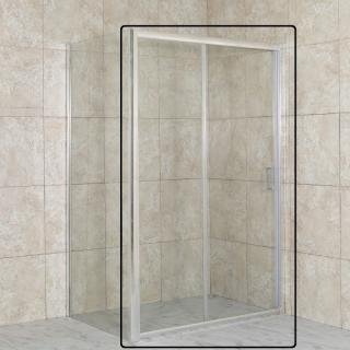 TREOS sprchové posuvné dvere do niky 98,9 - 102,9 cm x 190 cm,číre sklo  (posledné kusy skladom)