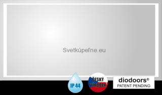 TRIGA zrkadlo s LED osvetlením Vltava diodoors® šírka 120x výška 60x hlbka 3 cm