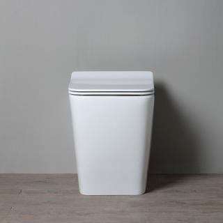 WC ROCK hranatá sanitárna keramika stojaca na podlahu so sedátkom