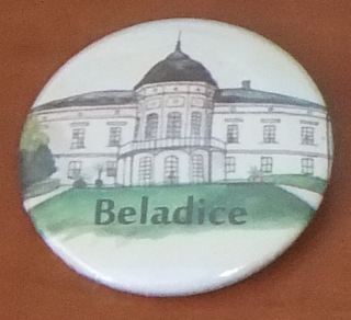 Button 37mm špendlík - Beladice