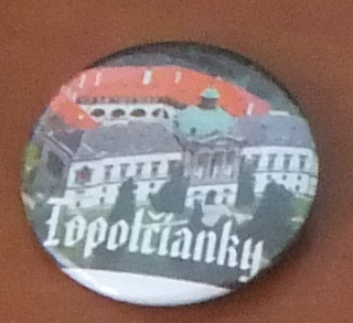 Button 37mm špendlík - Topoľčianky