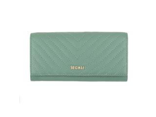 SEGALI Dámská peněženka kožená SEGALI 50511 lt.green