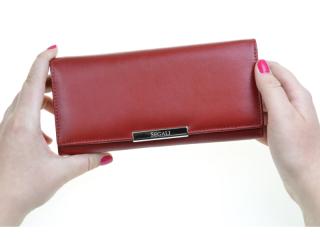 SEGALI Dámská peněženka kožená SEGALI 7066 červená