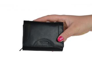 SEGALI Dámská peněženka kožená SEGALI 7196 B černá