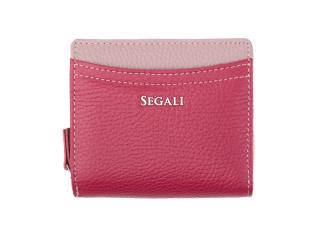 SEGALI Dámská peněženka kožená SEGALI 7544 B viva magenta/cameo rose