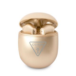 Guess GUTWST82TRD Triangle Logo BT5.2 4H Stereo bezdrôtové slúchadlá do uší Glossy gold