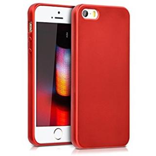 Gumenný obal - iPhone 5/5s/SE červený