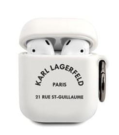 Karl Lagerfeld - Airpods / Airpods 2 obal biely KLACA2SILRSGWH