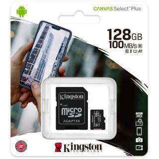 Kingston 128GB  Micro SDXC Canvas Select Plus