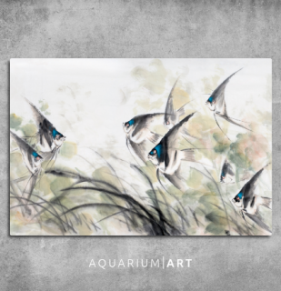 AQUARIUM ART obraz skalare 90 x 60 cm (P-012-90-60)