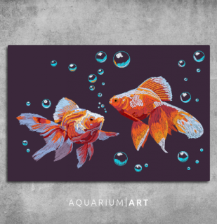 AQUARIUM ART obraz závojnatka 90 x 60 cm (P-004-90-60)