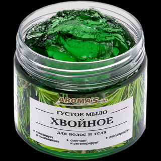 AROMASAULES Husté borovicové mydlo na telo a vlasy 250 ml