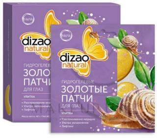 DIZAO - GOLD EYE - HYDROGÉLOVÉ NÁPLASTE na očné okolie Slimačí Sliz 2kspár