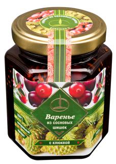 DŽEM z BOROVICOVÝCH ŠIŠIEK s BRUSNICAMI 240g