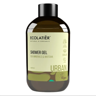 ECOLATIER URBAN - MORSKÉ MINERÁLY &amp; MATCHA detox sprchový gél 600ml