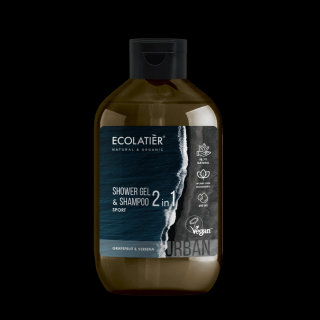 ECOLATIER - URBAN SPORT Sprchový gél a Šampón 2v1 GRAPEFRUIT a VERBENA 600 ml