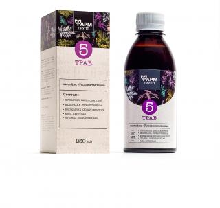 Farmgrup POKOJ, KĽUD a RELAX TINKTÚRA Z 5 BYLÍN 250ml