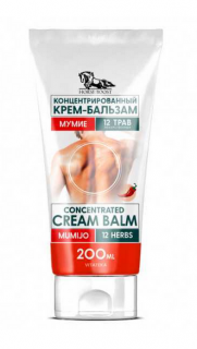 Koncentrovaný krém-balzam MÚMIO  extrakt 12 BYLÍN 200ml