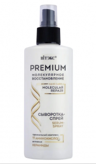 PREMIUM MOLEKULÁRNA OBNOVA VLASOVÉ SÉRUM-sprej s prémiovým komplexom 11 aminokyselín 150 ml