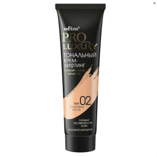 PROLUXURY Podkladový liftingový krém s kyselinou hyalurónovou tón 02 ivory 30ml