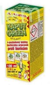 KAPUT GREEN 100ml (postrekový totálny herbicíd proti burinám)