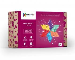 Connetix Magnetická stavebnica Rainbow Geometry Pack 30 dielikov