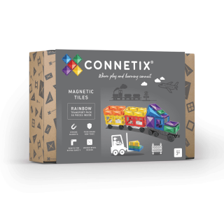 Connetix Magnetická stavebnica Rainbow Transport pack 50 dielikov