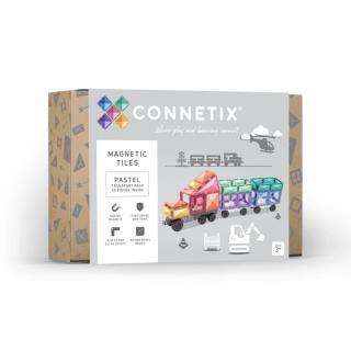 Connetix Magnetická stavebnica Transport Pack Pastel 50 dielikov