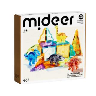 Mideer Dinosaury farebná magnetická stavebnica 48 ks
