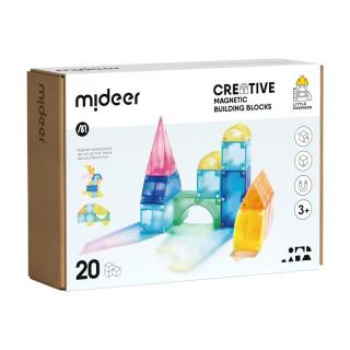 Mideer Magnetická stavebnica kocky 20 ks